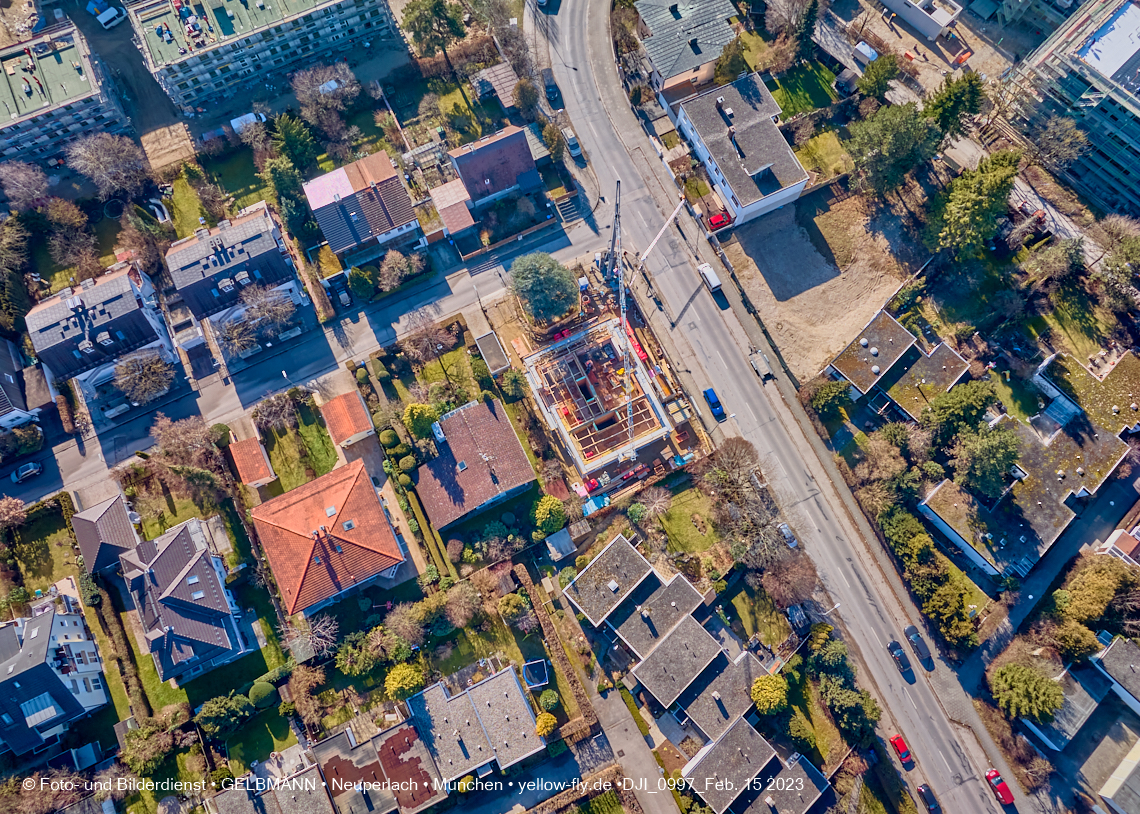15.02.2023 - Baustelle Niederalmstraße 16 in Neuperlach